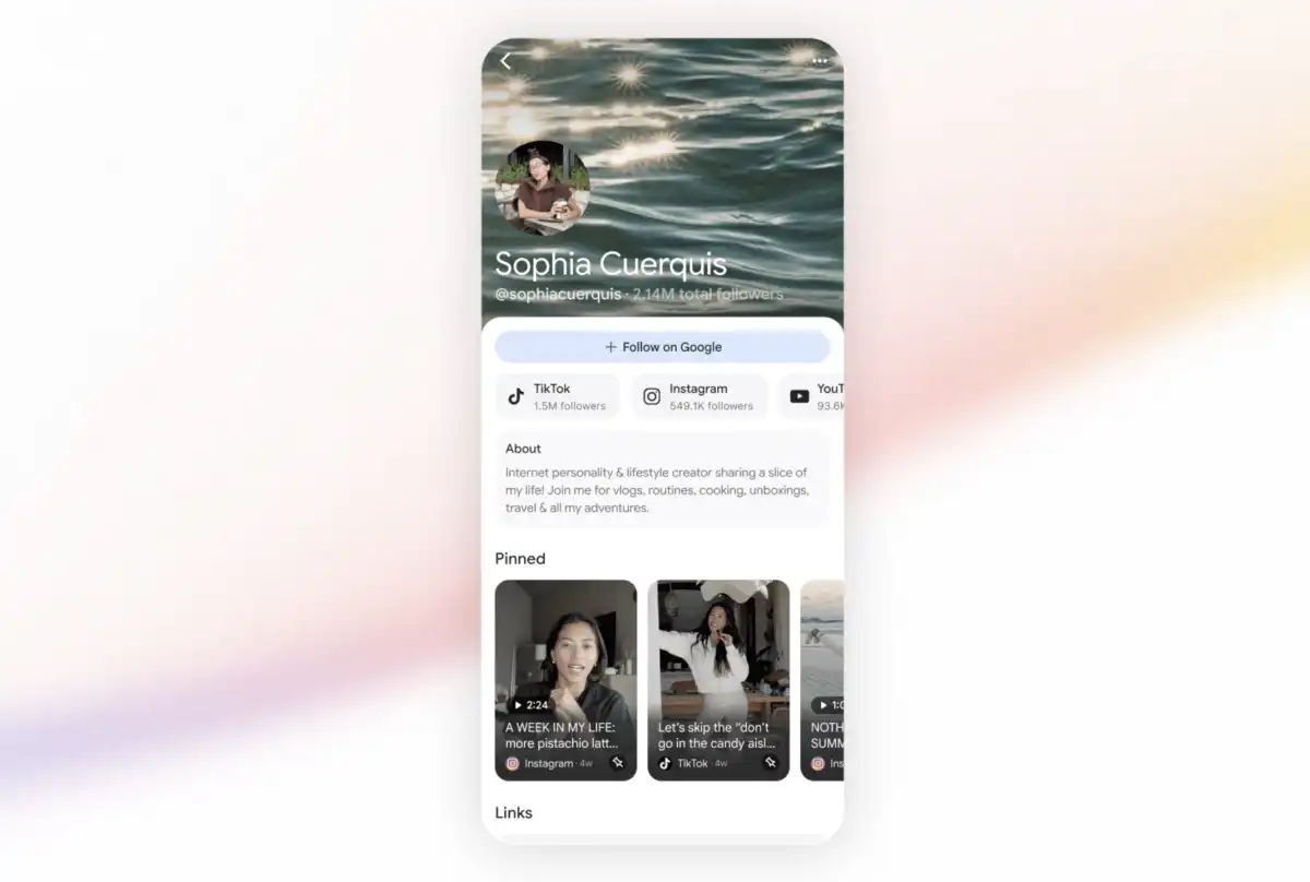 Google Introduces Customizable Search Profiles for US Creators
