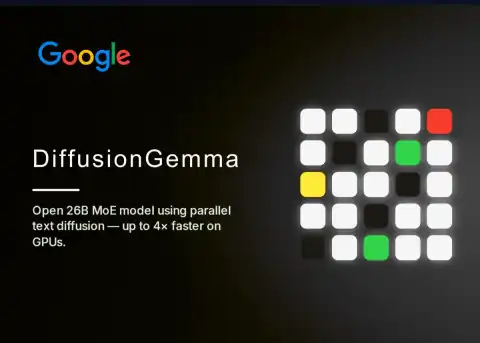 Google's New DiffusionGemma AI Model Speeds Up Text Generation by 4x