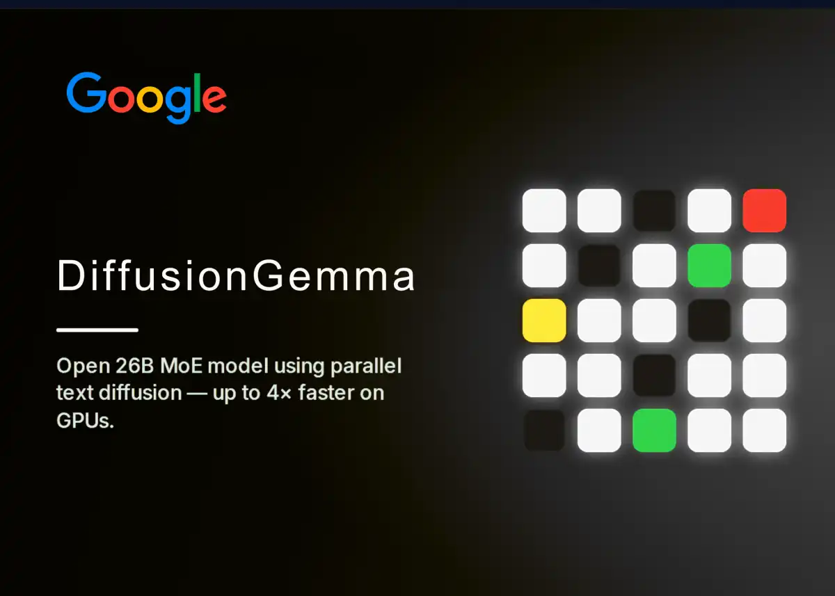 Google's New DiffusionGemma AI Model Speeds Up Text Generation by 4x