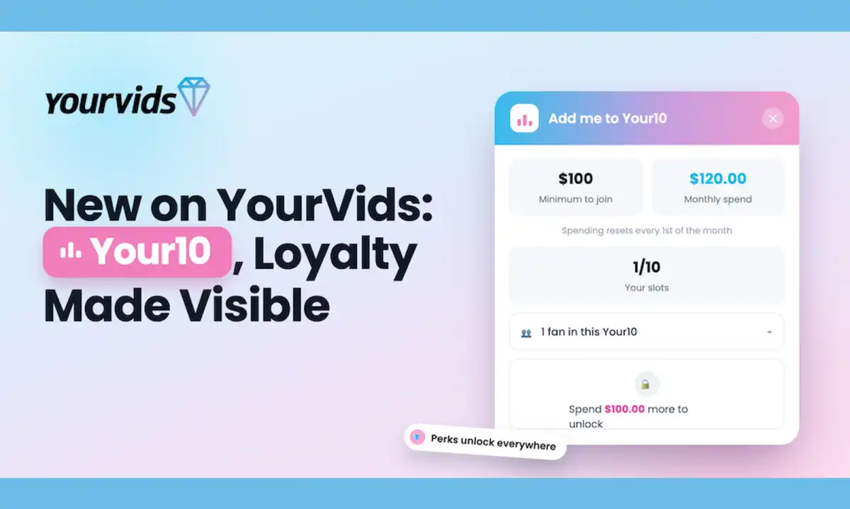 YourVids Launches Your10: Boosting Fan Engagement & Creator Monetization